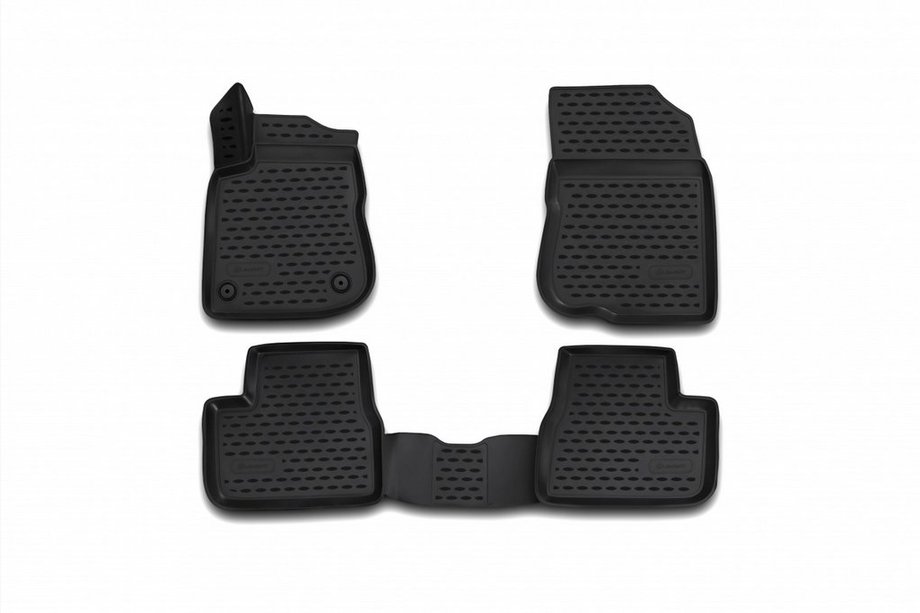 Peugeot 2008 2013-2019 Tapis de sol en caoutchouc 3D pour interieur (4 pcs, Novline) Variante 2 Image