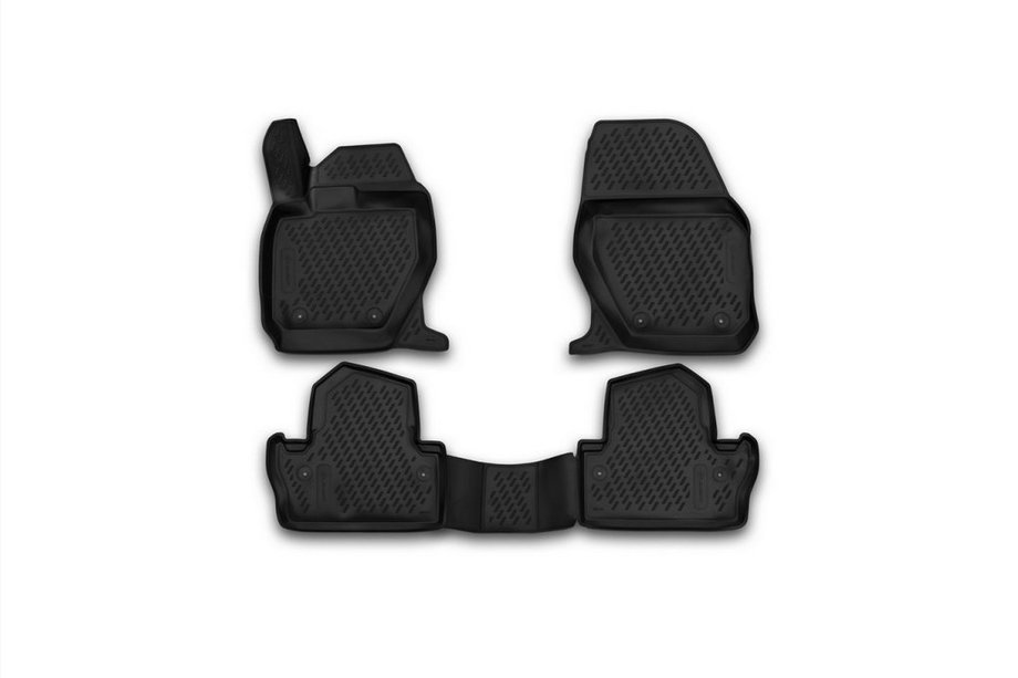 Volvo S60 2000-2009 (2013↗) Tapis de sol en caoutchouc 3D pour habitacle (4 pcs, Novline) Image