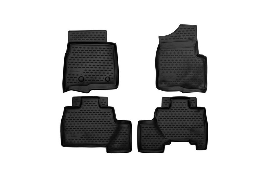 Ford F-150 2014-2021 Tapis de sol en caoutchouc (4 pcs, Novline) Super Cab (2009-2013) Photo 1