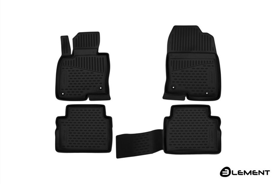 Mazda CX-5 2017–2025 Tapis de sol en caoutchouc (4 pcs, Novline) Image