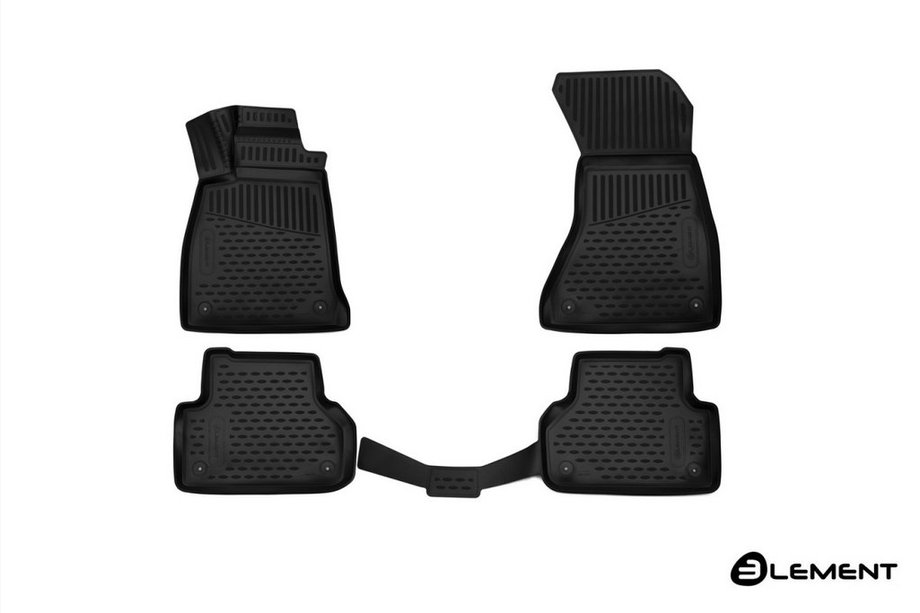 Audi A5 2016-2025 Tapis de sol en caoutchouc 3D pour habitacle (4 pcs, Novline) 4WD (Europe) Image