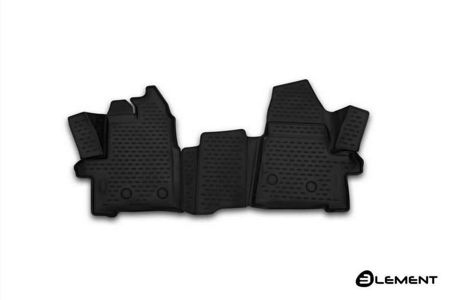 Ford Transit 2014- Tapis de sol en caoutchouc 3D pour habitacle (2 pcs, Novline) Image