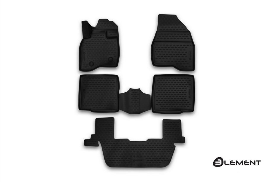 Ford Explorer 2011-2019 Tapis de sol en caoutchouc 3D pour interieur (5 pcs, Novline) Option 1 Image