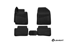 Kia Picanto 2016- Tapis de sol en caoutchouc 3D pour habitacle (4 pcs, Novline) HB photo 1