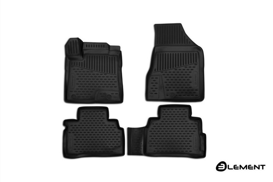 Nissan Murano 2014- Tapis de sol en caoutchouc 3D pour habitacle (4 pcs, Novline) Image