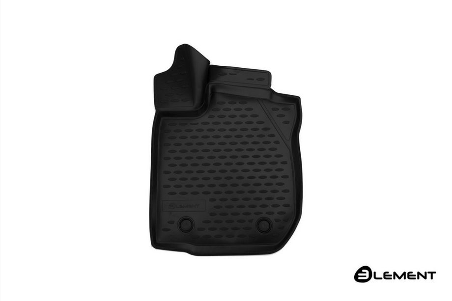 Renault Logan II 2013-2022 Tapis de sol en caoutchouc 3D (Avant gauche) pour habitacle (4 pcs, Novline) Photo 1