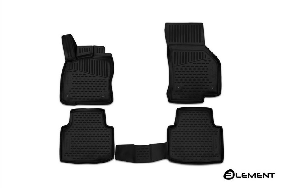 Skoda Superb 2015-2024 Tapis de sol en caoutchouc 3D pour habitacle (4 pcs, Novline) Photo 1