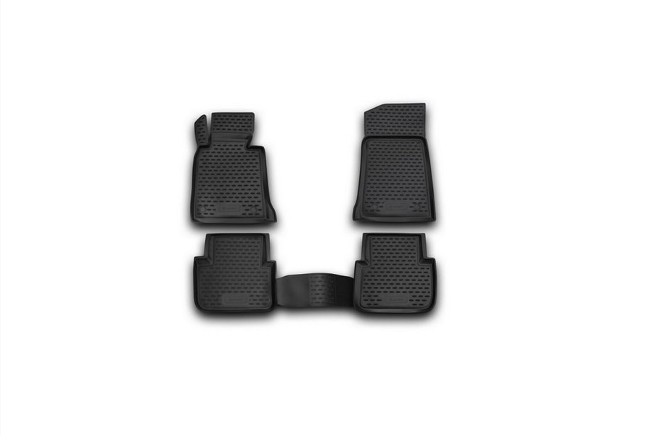 BMW 3 Series E46 1998-2006 Tapis de sol en caoutchouc (4 pcs, Novline) Photo 1