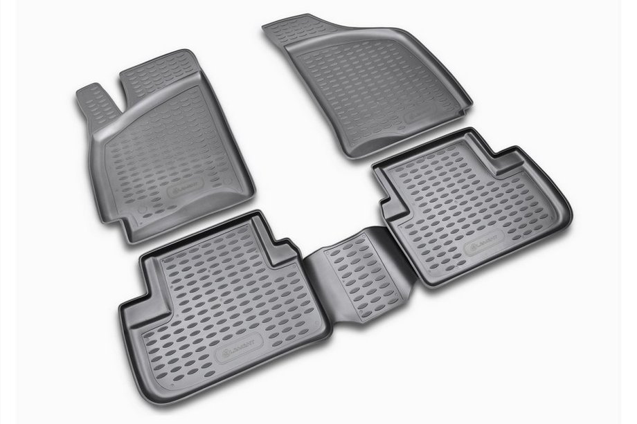 Chevrolet Lanos 1998–2017 Tapis de sol en caoutchouc (4 pcs, Novline) Image