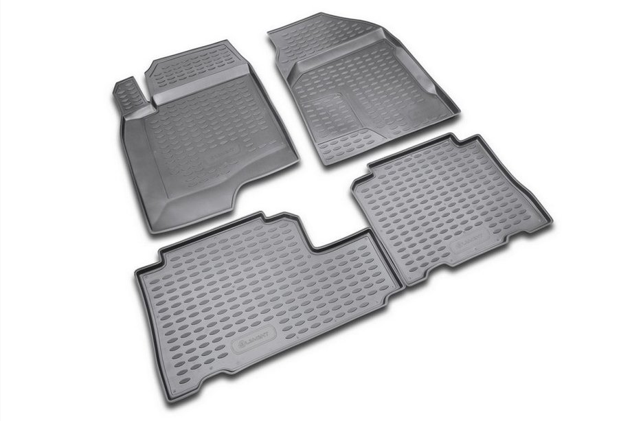 Chevrolet Captiva 2006-2019 (2006↗) Tapis de sol en caoutchouc (4 pcs, Novline) Image