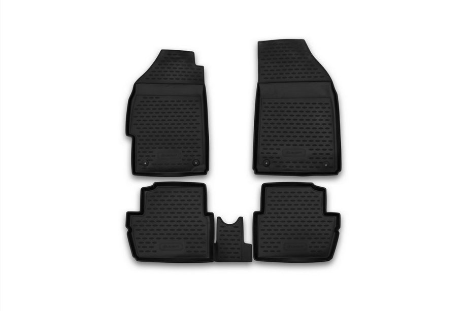 Chevrolet Spark 2009-2015 Tapis de sol en caoutchouc (4 pcs, Novline) Variante 1 Photo 1