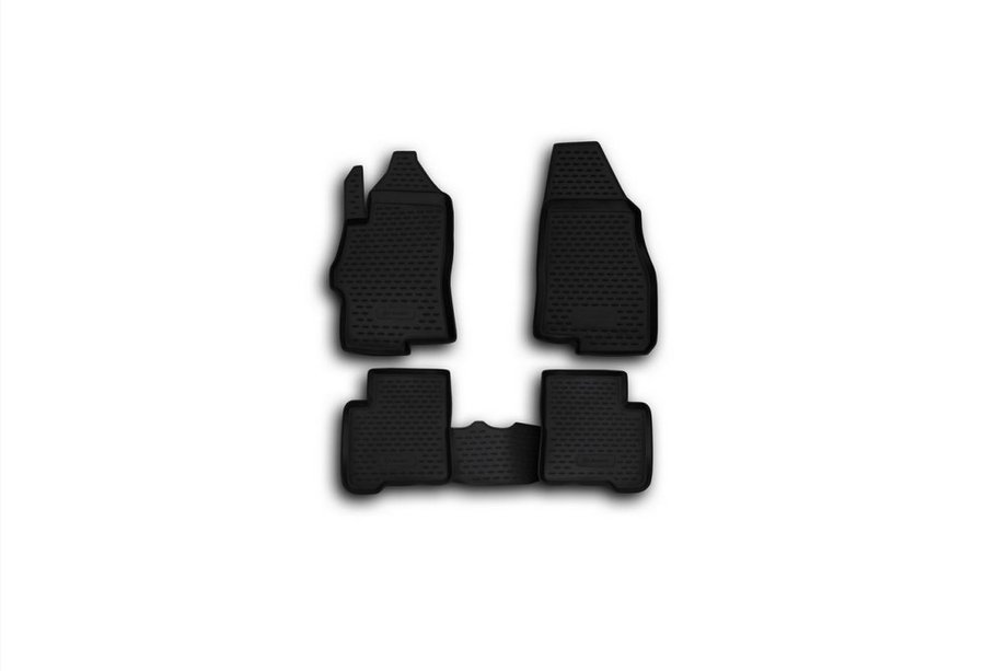 Fiat Linea 2006-2018 (2006↗) Tapis de sol en caoutchouc (4 pcs, Novline) Image