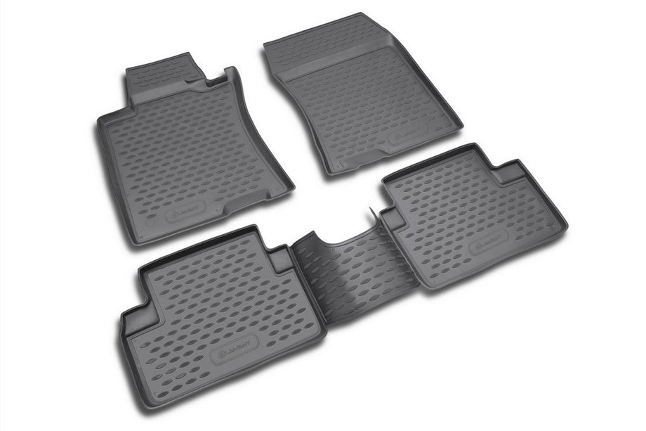 Honda Accord VII 2002-2007 Tapis de sol en caoutchouc (4 pcs, Novline) Image