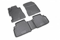 Honda Civic Sedan VIII 2006-2011 Tapis de sol caoutchouc intérieur (4 pcs, Novline) 4D photo 1