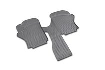 Hyundai H200, H1, Starex 1998-2007 Tapis de sol caoutchouc intérieur (2 pcs, Novline) Short photo 1