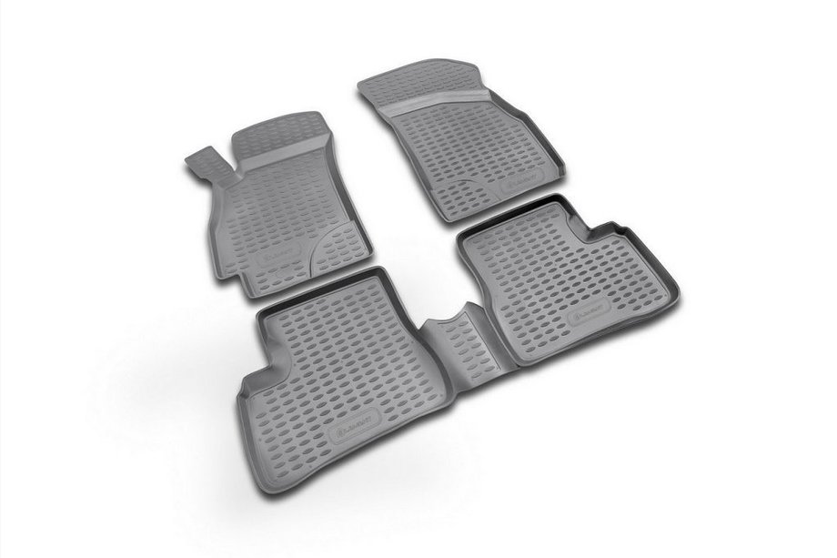 Hyundai Accent 2000-2006 Tapis de sol en caoutchouc (4 pcs, Novline) Image