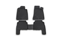 Hyundai Santa Fe 2 2006-2012 (2006-2010) Tapis de sol en caoutchouc (4 pcs, Novline) photo 1