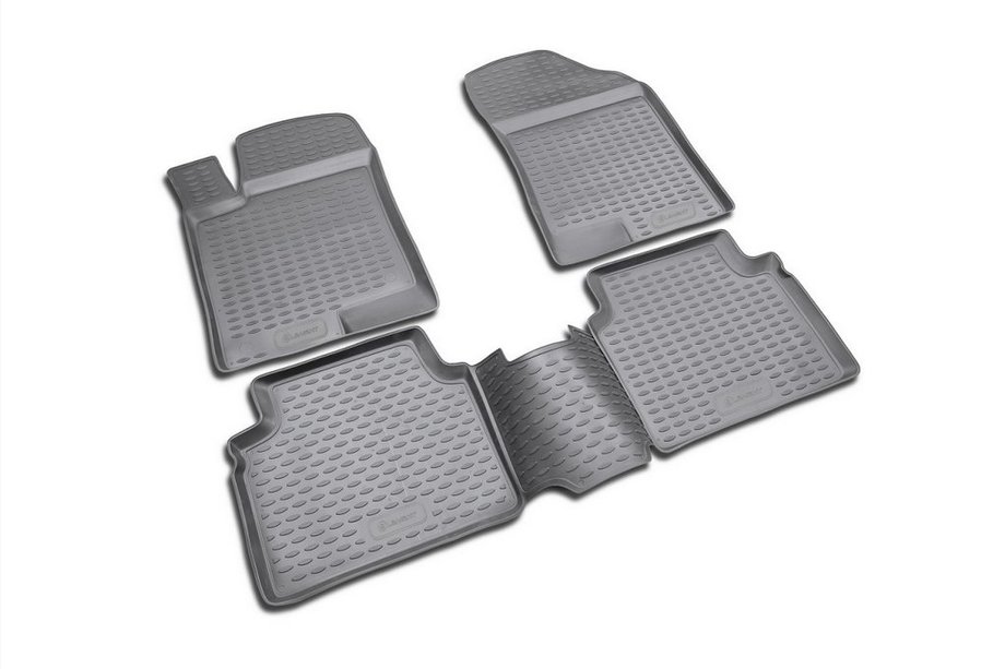 Hyundai Sonata NF 2004-2009 Tapis de sol en caoutchouc (4 pcs, Novline) Variante 1 Photo 1