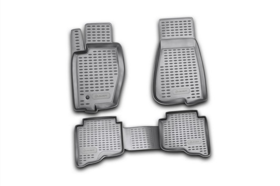 Jeep Grand Cherokee WK 2004-2010 Tapis de sol en caoutchouc (4 pcs, Novline) Photo 1
