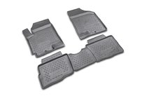 Kia Soul I 2008-2013 Tapis de sol en caoutchouc (4 pcs, Novline) photo 1