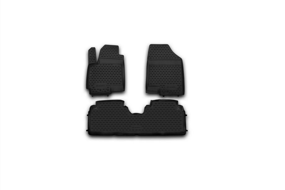 Kia Venga 2010-2019 Tapis de sol caoutchouc intérieur (3 pcs, Novline) Image