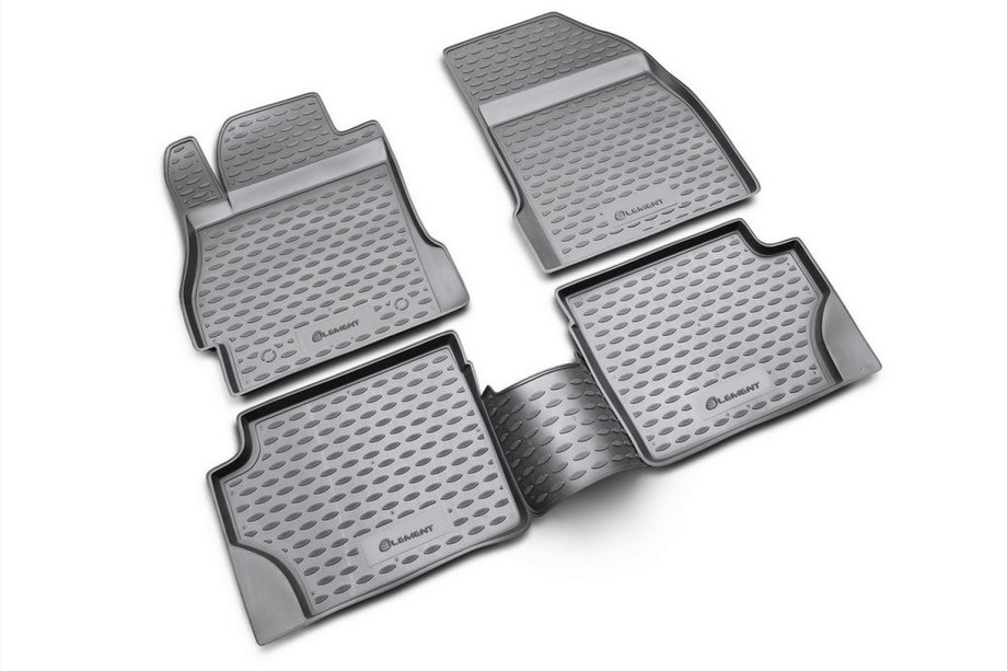 Mazda 2 2007-2014 Tapis de sol en caoutchouc (4 pcs, Novline) Image