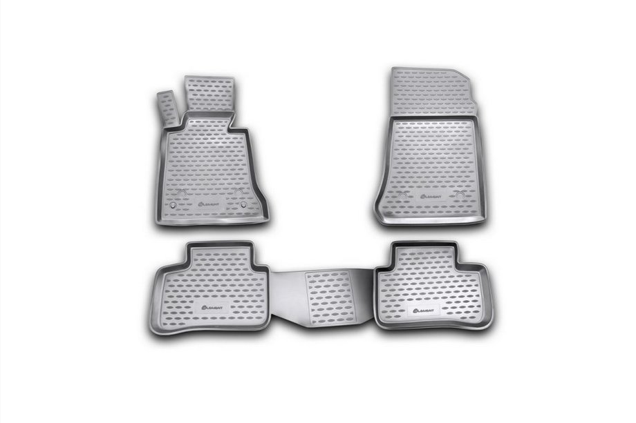Mercedes GLK class X204 2008-2015 Tapis de sol en caoutchouc (4 pcs, Novline) Image