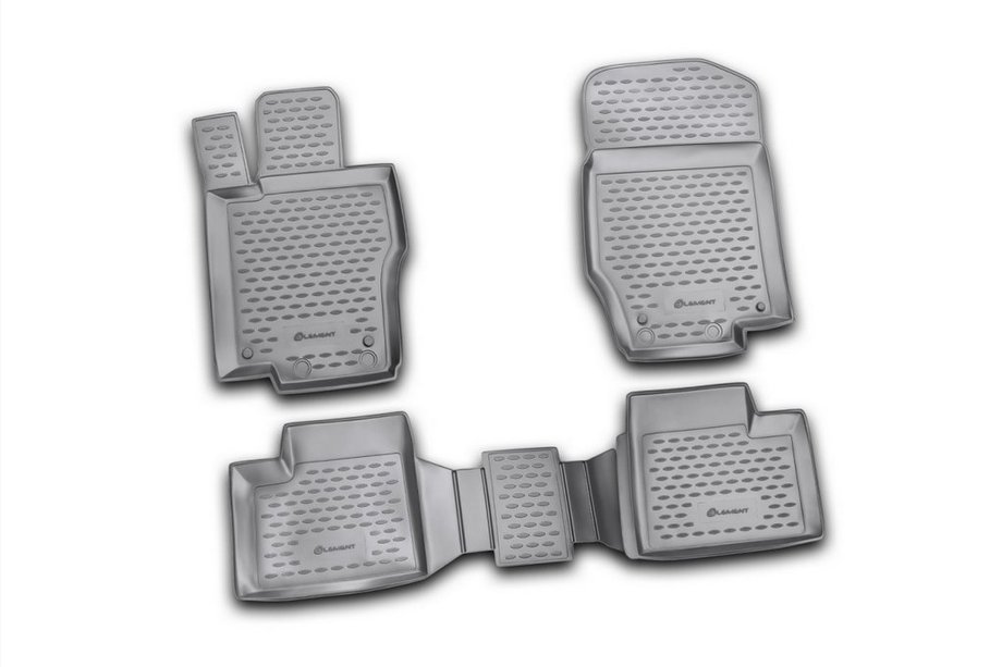 Mercedes ML W164 2005-2011 Tapis de sol en caoutchouc (4 pcs, Novline) Image