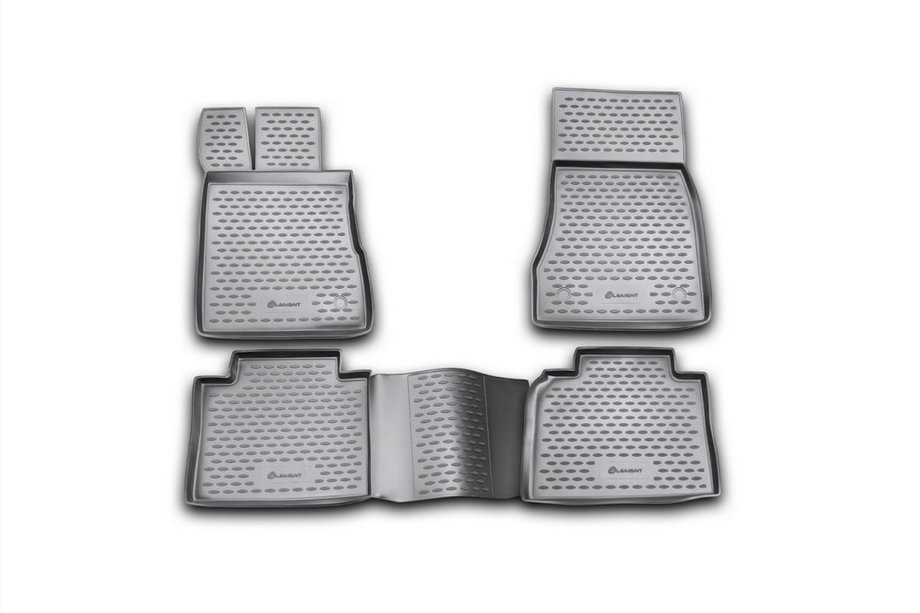 Mercedes S-class W220 1998-2005 Tapis de sol en caoutchouc intérieur (4 pcs, Novline) Long Photo 1