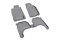 Mitsubishi L200 1996-2006 Tapis de sol en caoutchouc (4 pcs, Novline) photo 1