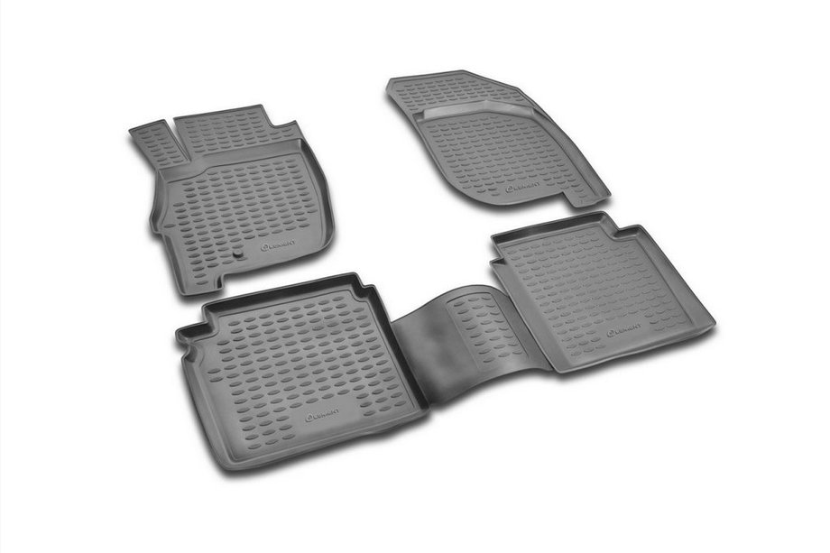 Mitsubishi Galant 2003-2012 Tapis de sol en caoutchouc (4 pcs, Novline) Image