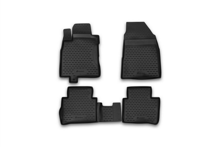 Nissan Tiida 2011-2014 Tapis de sol en caoutchouc (4 pcs, Novline) Variante 1 Image