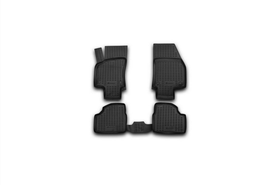 Opel Astra H 2004-2013 Tapis de sol en caoutchouc pour habitacle (4 pcs, Novline) HB Photo 1