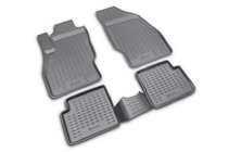 Opel Corsa D 2007-2014 Tapis de sol en caoutchouc (4 pcs, Novline) photo 1