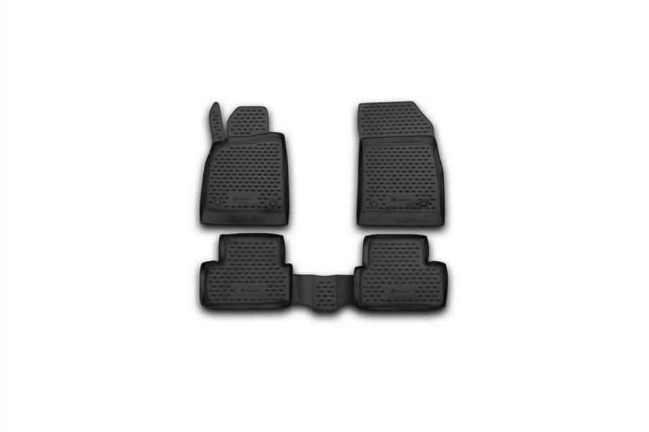 Opel Astra J 2009-2015 Tapis de sol en caoutchouc pour habitacle (4 pcs, Novline) 5D Image