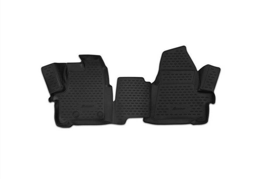 Ford Transit 2014- Tapis de sol en caoutchouc 3D pour habitacle (2 pcs, Novline) 1+2 sieges (Variante 2) Photo 1