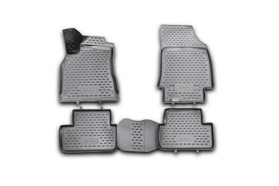 Renault Fluence 2009-2016 Tapis de sol en caoutchouc 3D pour habitacle (4 pcs, Novline) Image