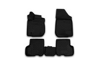 Renault Logan II 2013-2022 Tapis de sol en caoutchouc 3D pour habitacle (4 pcs, Novline) photo 1