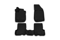 Renault Sandero 2013-2022 Tapis de sol en caoutchouc 3D pour habitacle (4 pcs, Novline) photo 1