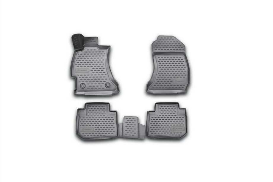 Subaru Forester 2013-2018 Tapis de sol en caoutchouc 3D pour habitacle (4 pcs, Novline) Image