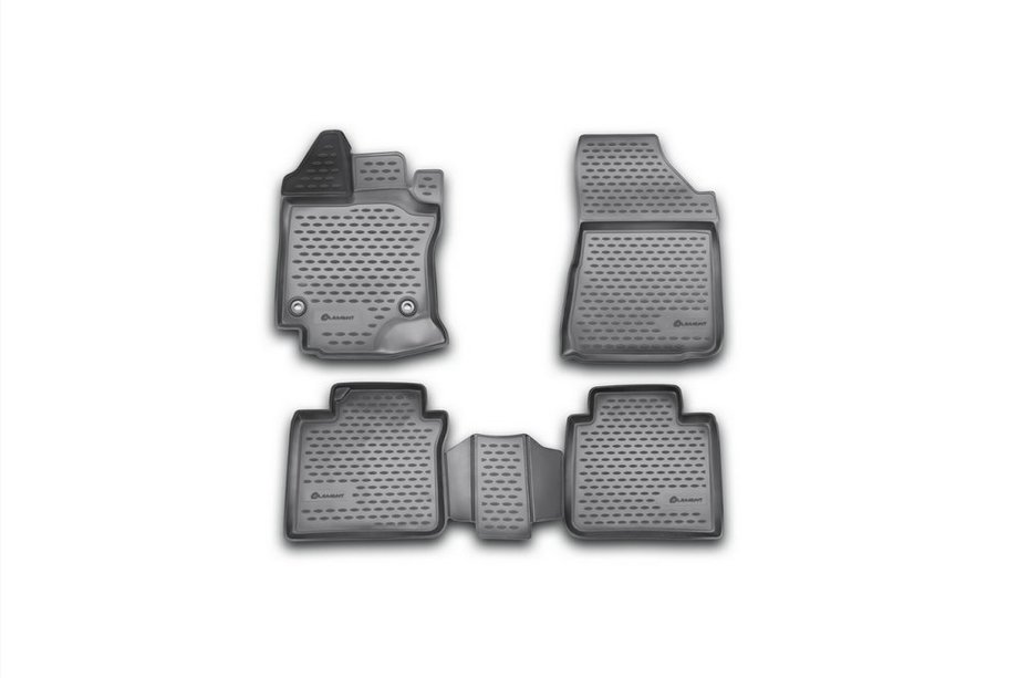 Toyota Venza 2008-2017 Tapis de sol en caoutchouc 3D pour habitacle (4 pcs, Novline) Photo 1