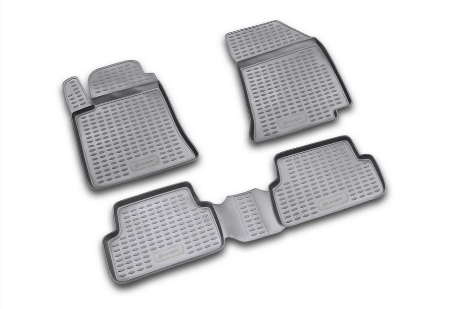 Renault Laguna 2001-2007 Tapis de sol en caoutchouc (4 pcs, Novline) Image