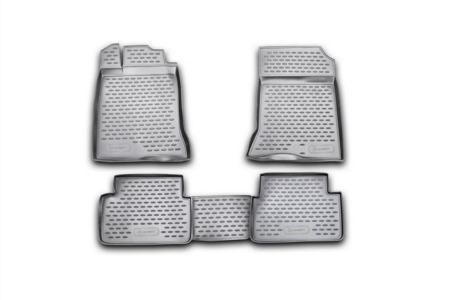 Renault Laguna 2007-2015 Tapis de sol en caoutchouc (4 pcs, Novline) Image