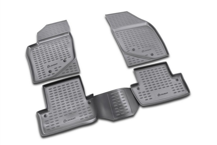 Volvo S60 2000-2009 Tapis de sol en caoutchouc (4 pcs, Novline) Photo 1