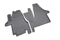 Volkswagen T5 Transporter 2003-2010 Tapis de sol en caoutchouc intérieur (2 pcs, Novline) photo 1