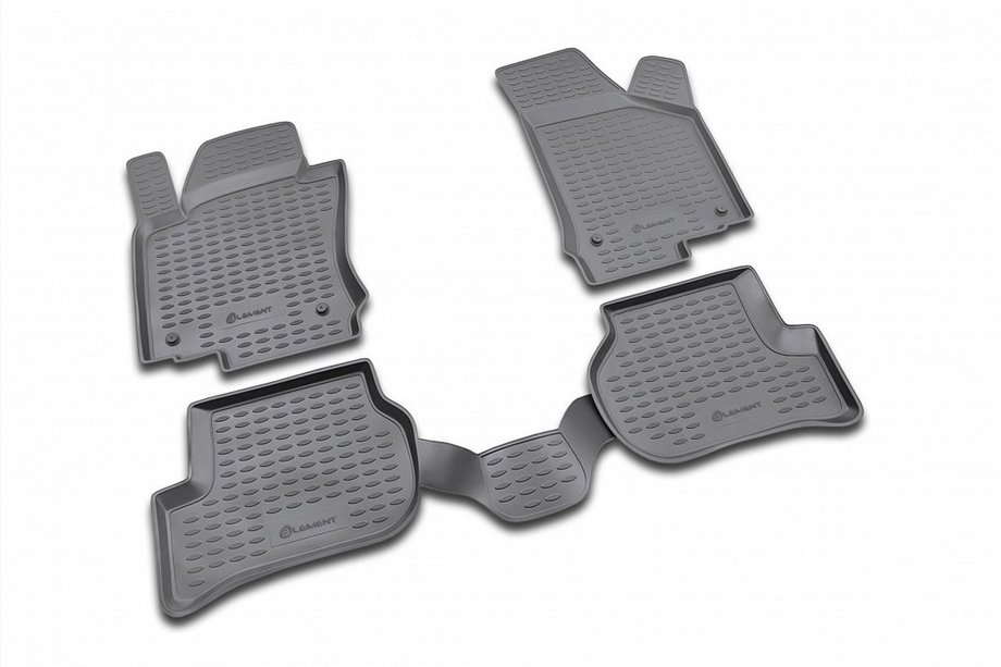 Volkswagen Jetta 2006-2011 Tapis de sol en caoutchouc (4 pcs, Novline) Image