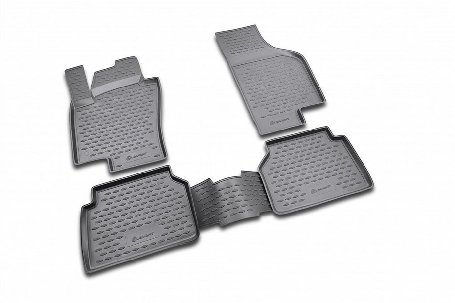 Volkswagen Tiguan 2007-2016 Tapis de sol en caoutchouc (4 pcs, Novline) Photo 1