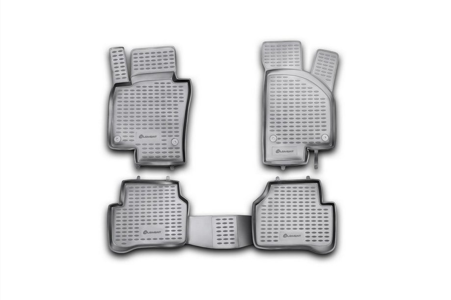 Volkswagen Passat B7 2012-2015 Tapis de sol en caoutchouc (4 pcs, Novline) Photo 1