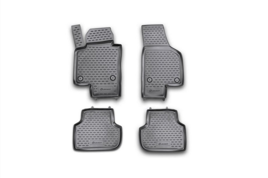 Volkswagen Jetta 2011-2018 Tapis de sol en caoutchouc (4 pcs, Novline) Photo 1