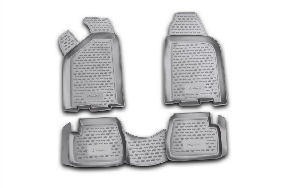 VAZ 2110-21115 1995-2015 (2114) Tapis de sol en caoutchouc (4 pcs, Novline) Image